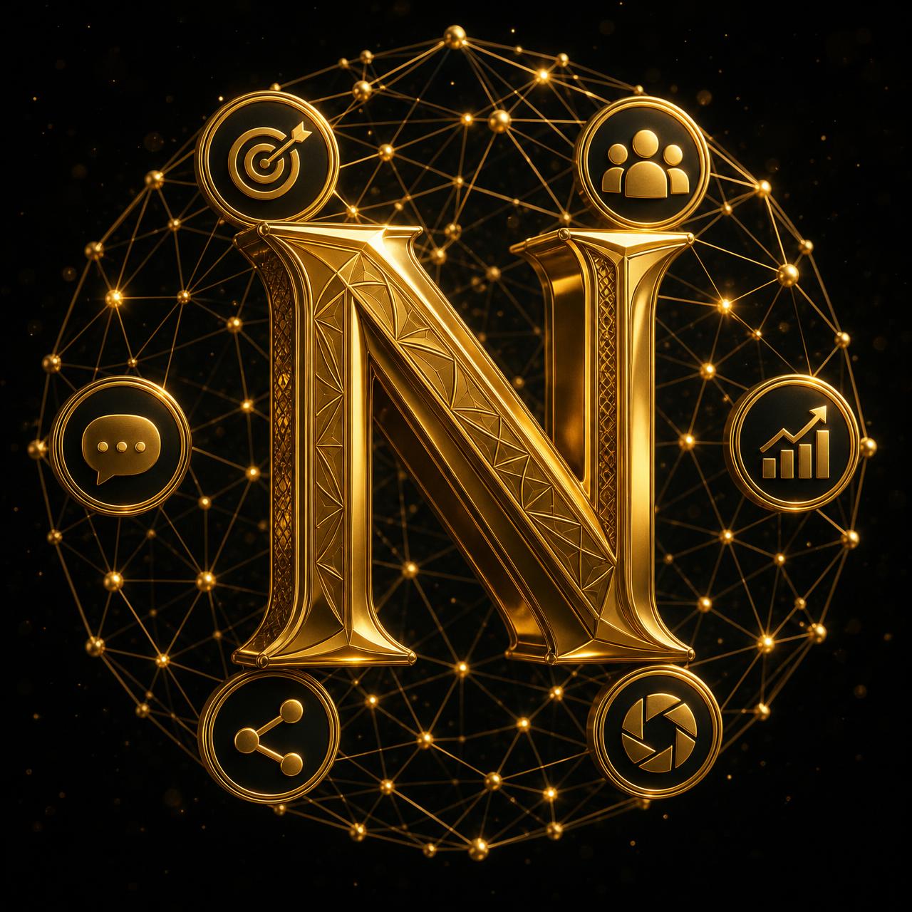 Nysa Digital gold emblem